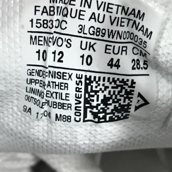 Converse One Star Ox Deep‎ Bordeaux White Shoes - Picture 7 of 8